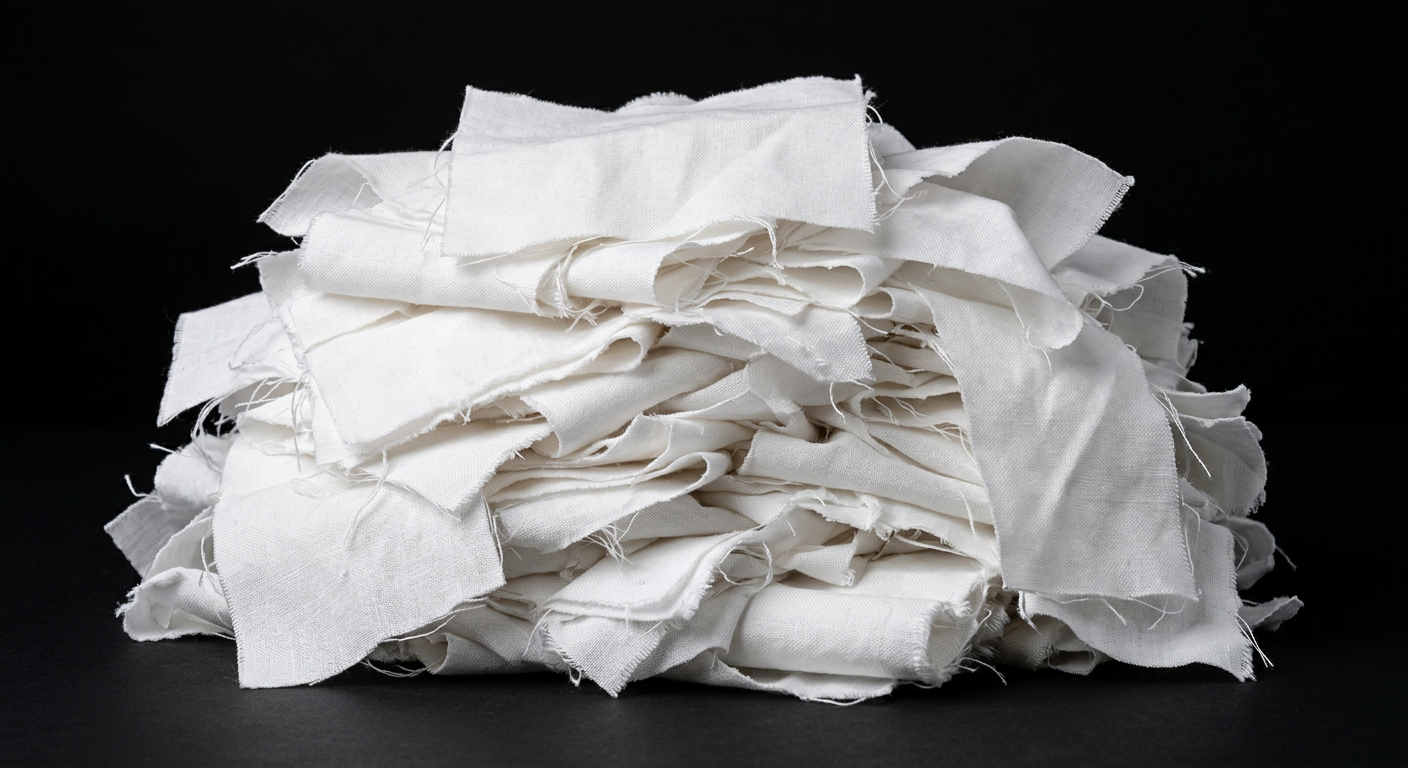 White Cotton Clips – Gazi Rags Bangladesh